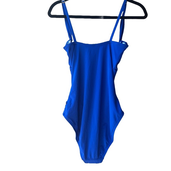 Bleu Rod Beattie Kore Shirred Bandeau One Piece in Cobalt Blue NWT Size 8 - Picture 4 of 6